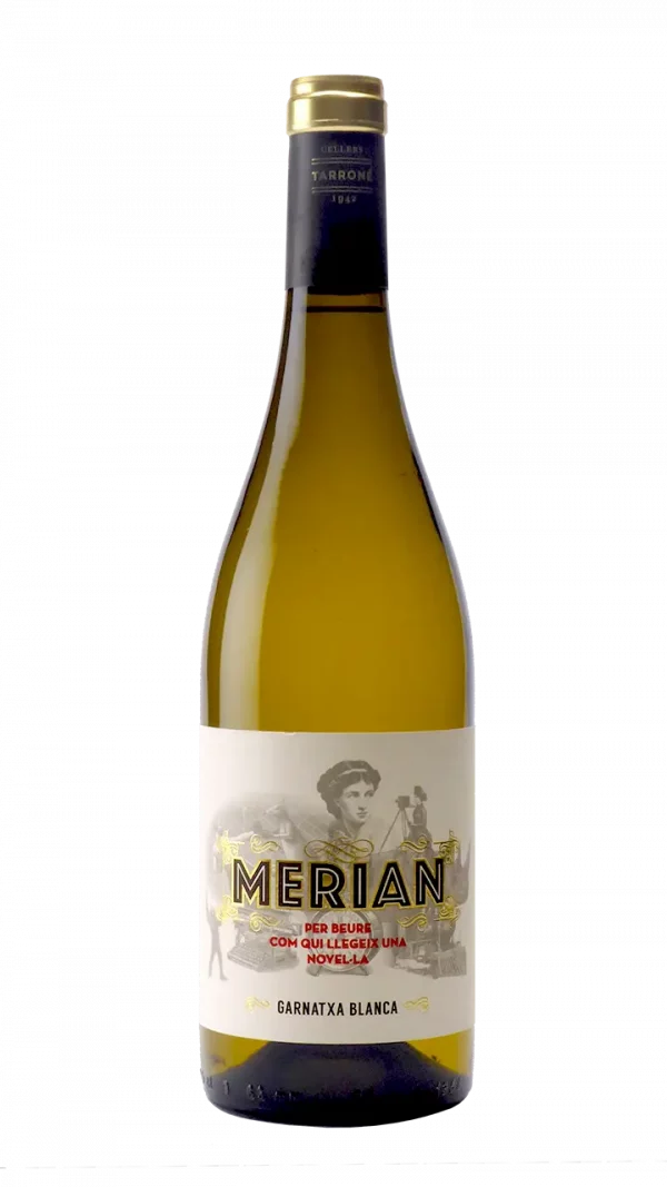 Vino blanco joven criado sobre lías Merian Blanc 100% Garnatxa blanca D.O. Terra Alta